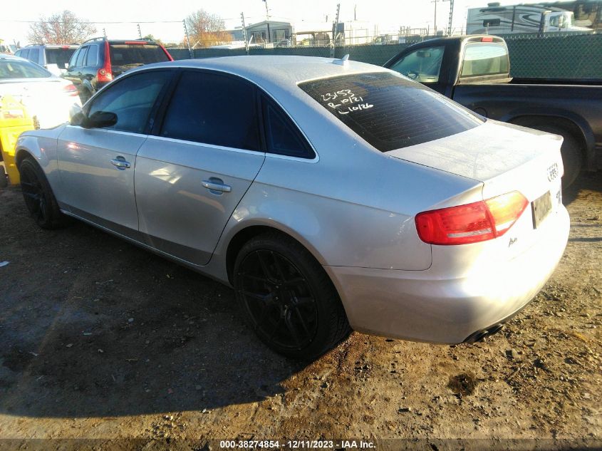 2012 Audi A4 2.0T Premium VIN: WAUBFAFL3CN007799 Lot: 38274854