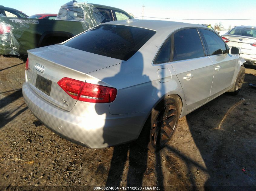 2012 Audi A4 2.0T Premium VIN: WAUBFAFL3CN007799 Lot: 38274854