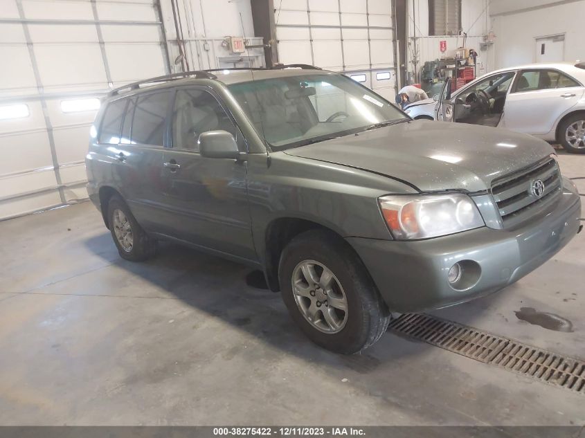 2007 Toyota Highlander V6 VIN: JTEGP21A770143403 Lot: 38275422