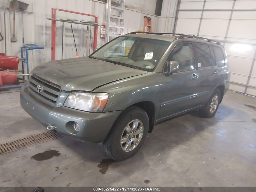 2007 Toyota Highlander V6 VIN: JTEGP21A770143403 Lot: 38275422