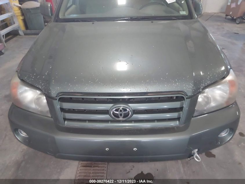 2007 Toyota Highlander V6 VIN: JTEGP21A770143403 Lot: 38275422