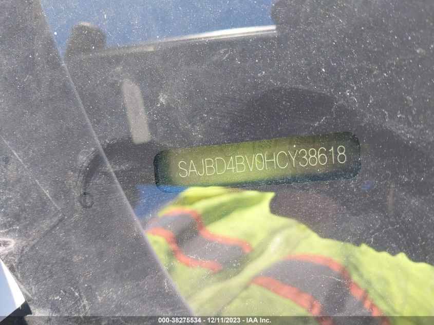 2017 Jaguar Xf 35T Premium VIN: SAJBD4BV0HCY38618 Lot: 38275534