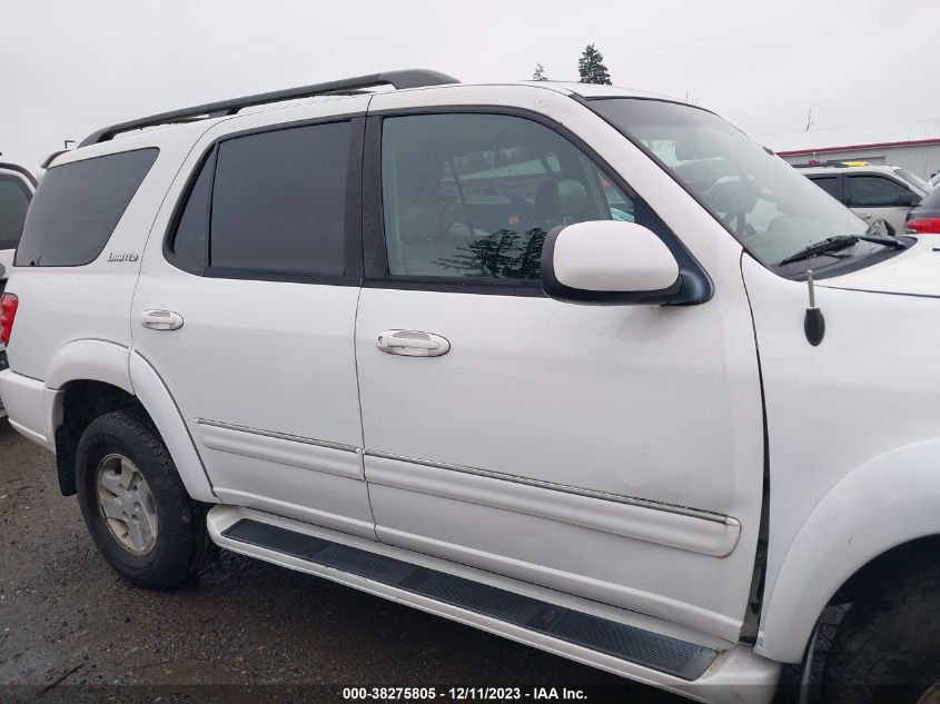 2002 Toyota Sequoia Limited VIN: 5TDBT48AX2S072523 Lot: 38275805