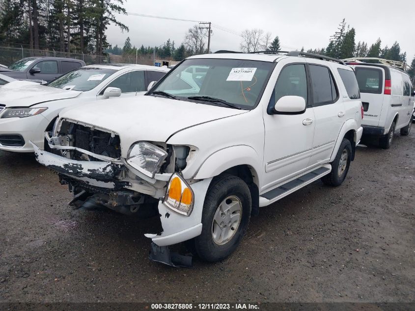 2002 Toyota Sequoia Limited VIN: 5TDBT48AX2S072523 Lot: 38275805