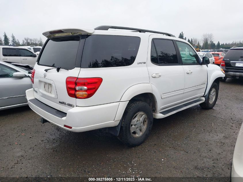 5TDBT48AX2S072523 2002 Toyota Sequoia Limited