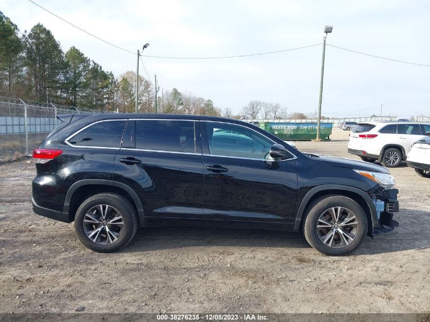 2018 Toyota Highlander Le VIN: 5TDZARFH4JS034849 Lot: 38276235