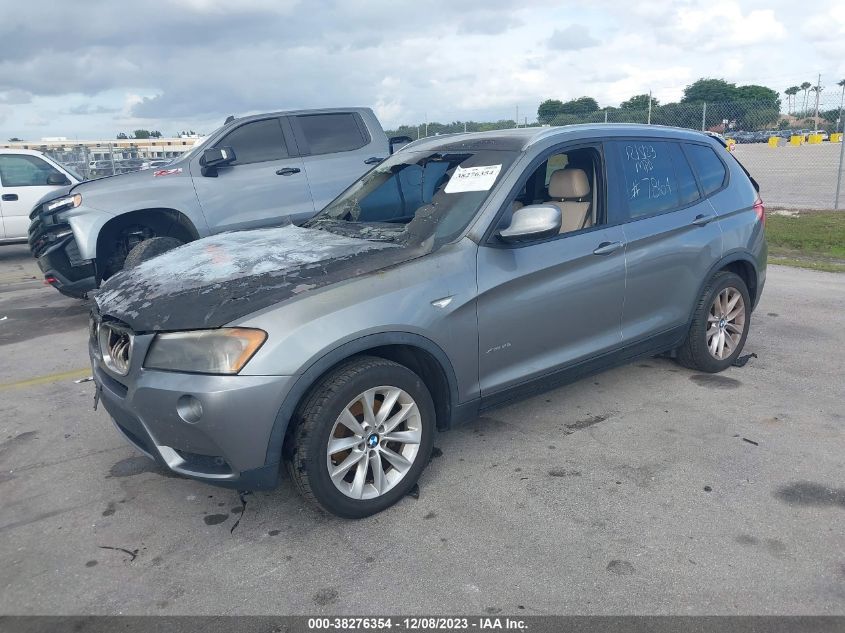 2013 BMW X3 xDrive28I VIN: 5UXWX9C53D0A27864 Lot: 38276354