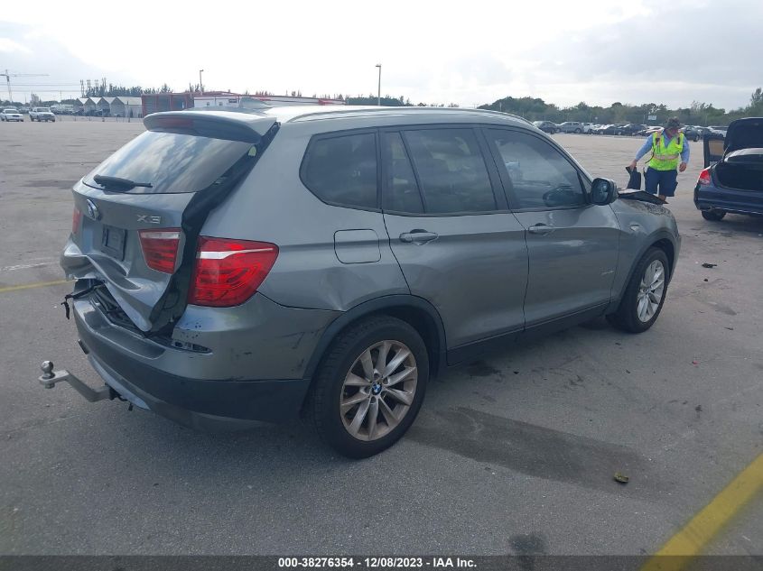 2013 BMW X3 xDrive28I VIN: 5UXWX9C53D0A27864 Lot: 38276354