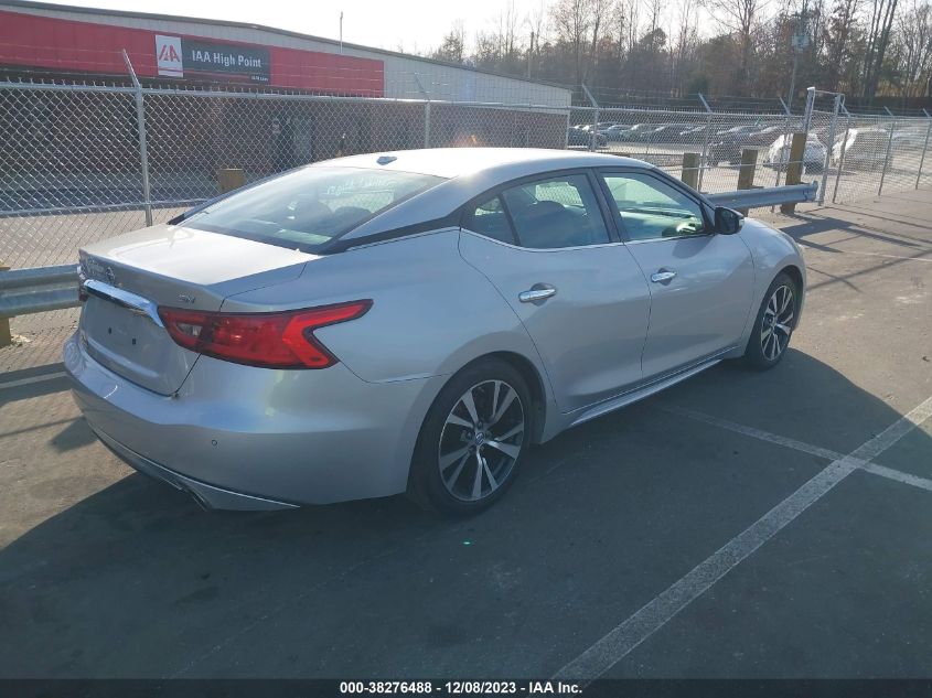 2017 Nissan Maxima Sv VIN: 1N4AA6AP0HC427887 Lot: 38276488