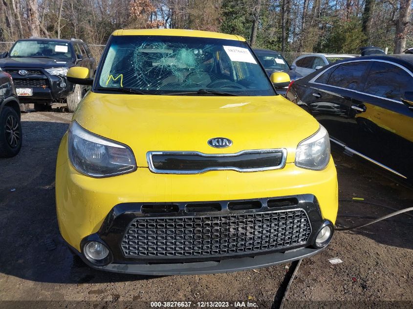 2016 Kia Soul + VIN: KNDJP3A52G7244701 Lot: 38276637