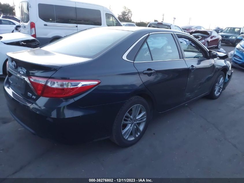 2015 Toyota Camry Hybrid Se VIN: 4T1BD1FK5FU162702 Lot: 38276802