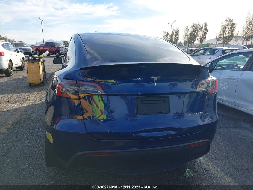 2021 Tesla Model Y Long Range VIN: 5YJYGDEE8MF287427 Lot: 38276918