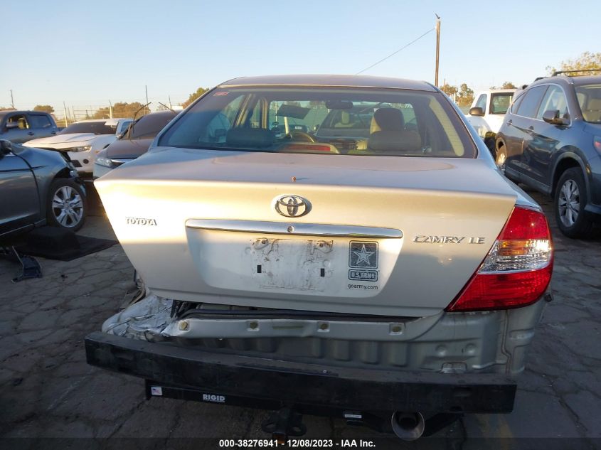 2003 Toyota Camry Le VIN: 4T1BE32K53U167599 Lot: 38276941