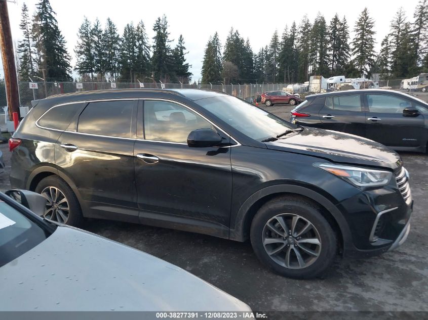 2017 Hyundai Santa Fe Se VIN: KM8SMDHF1HU225380 Lot: 38277391