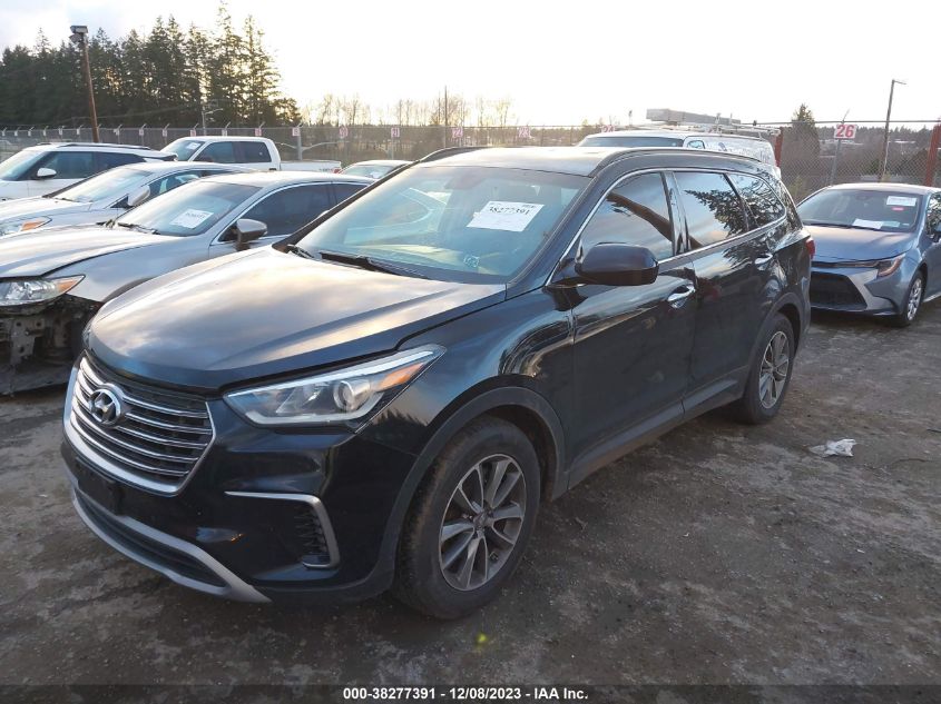 2017 Hyundai Santa Fe Se VIN: KM8SMDHF1HU225380 Lot: 38277391