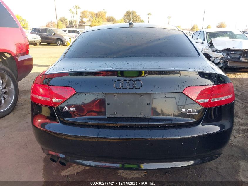 2012 Audi A5 2.0T Premium Plus VIN: WAULFAFR8CA003005 Lot: 38277421