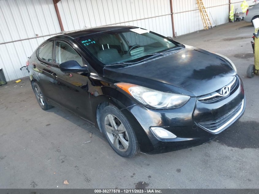 2013 Hyundai Elantra Gls Pzev VIN: KMHDH4AE1DU888523 Lot: 38277578