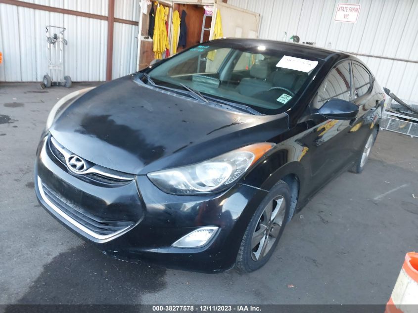 2013 Hyundai Elantra Gls Pzev VIN: KMHDH4AE1DU888523 Lot: 38277578