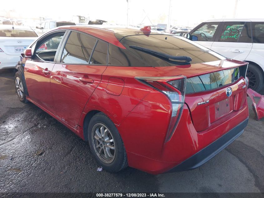 2016 Toyota Prius Three VIN: JTDKARFUXG3514306 Lot: 38277579