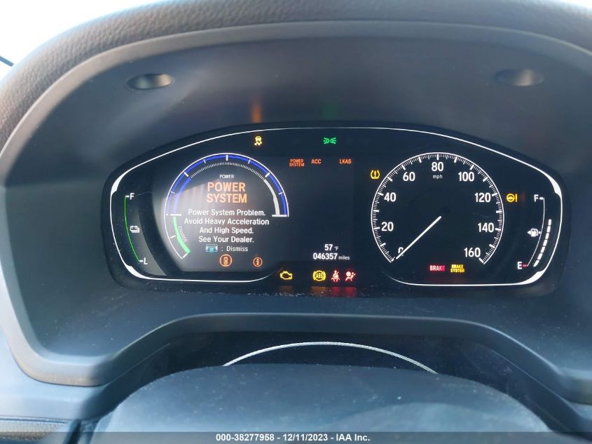 2022 Honda Insight Ex VIN: 19XZE4F54NE010595 Lot: 38277958