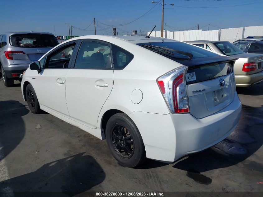 2014 Toyota Prius Two VIN: JTDKN3DU8E0365185 Lot: 38278000