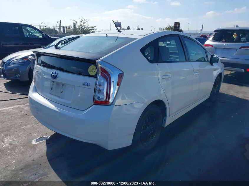 2014 Toyota Prius Two VIN: JTDKN3DU8E0365185 Lot: 38278000