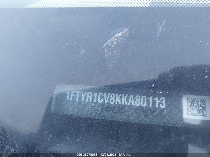 1FTYR1CV8KKA80113 2019 Ford Transit Van Base W/Sliding Pass-Side Cargo Door