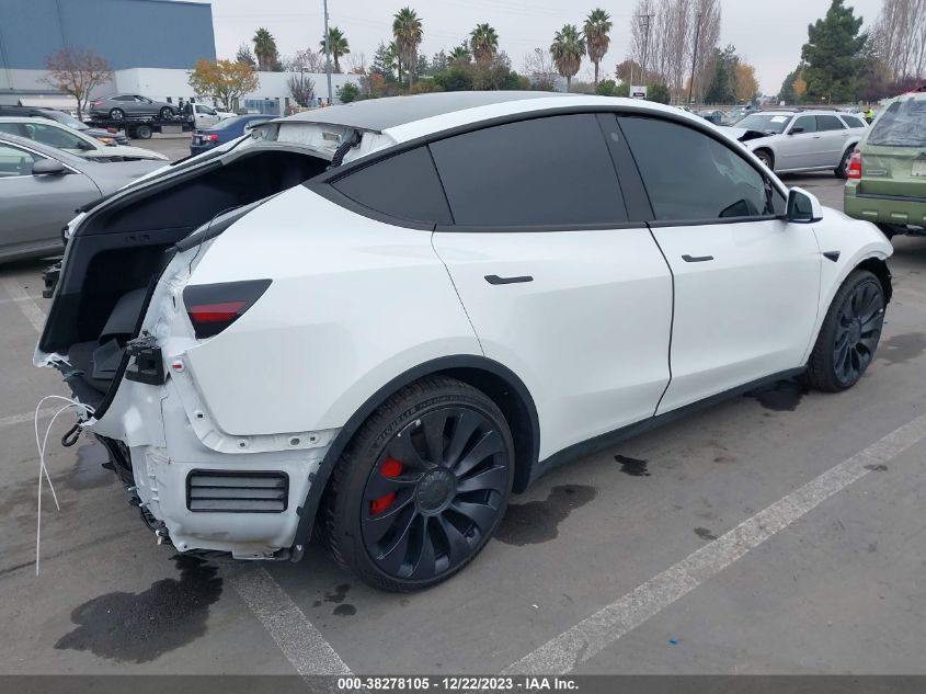 2022 Tesla Model Y Performance Dual Motor All-Wheel Drive VIN: 7SAYGDEFXNF484838 Lot: 38278105