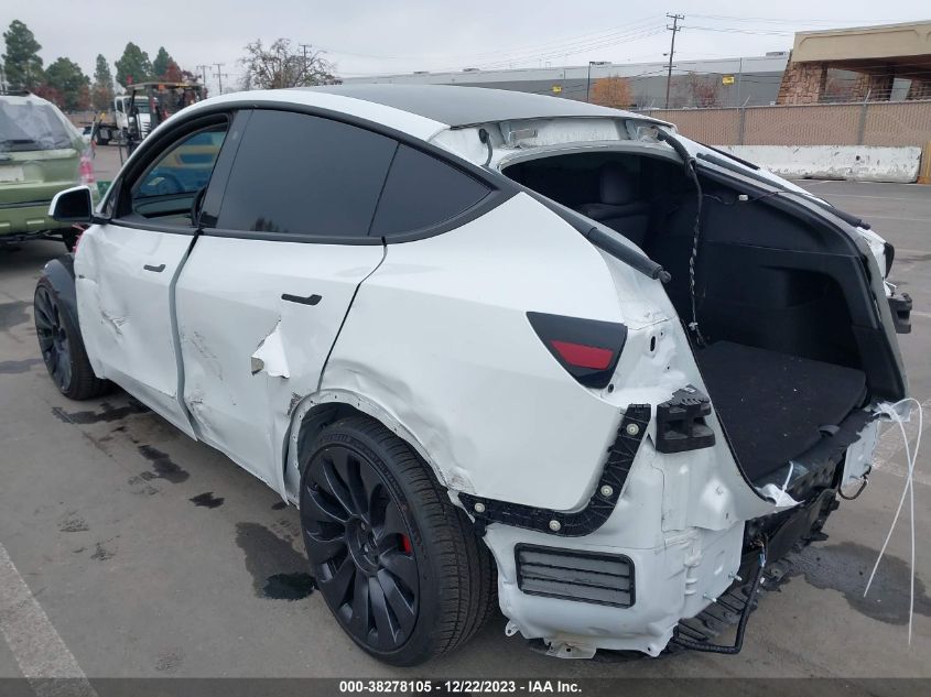 2022 Tesla Model Y Performance Dual Motor All-Wheel Drive VIN: 7SAYGDEFXNF484838 Lot: 38278105