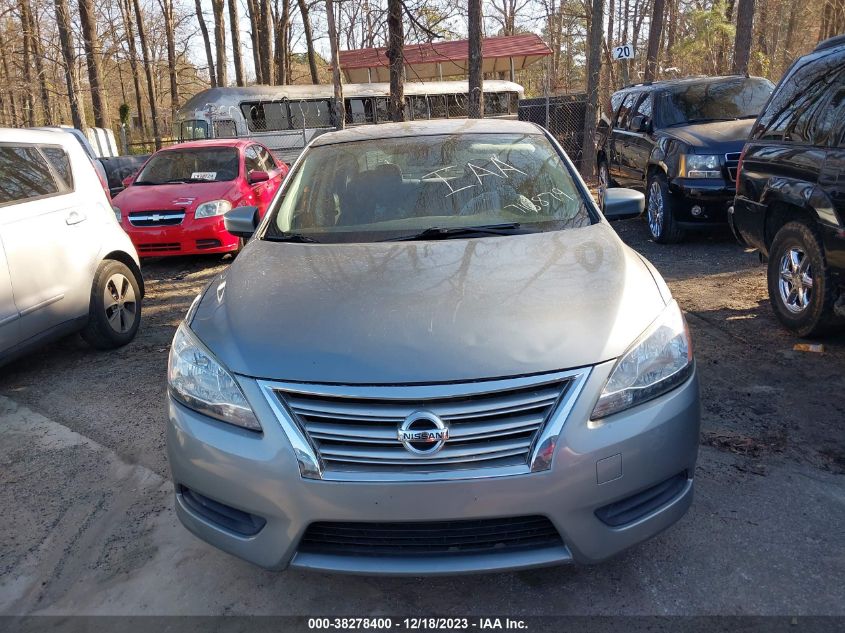 2013 Nissan Sentra Sv VIN: 3N1AB7AP2DL716879 Lot: 38278400