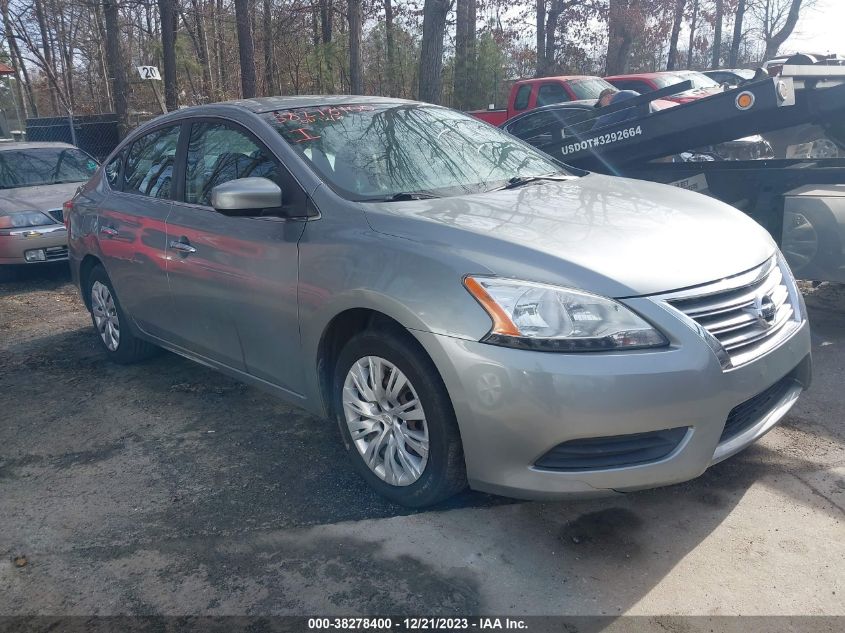 2013 Nissan Sentra Sv VIN: 3N1AB7AP2DL716879 Lot: 38278400