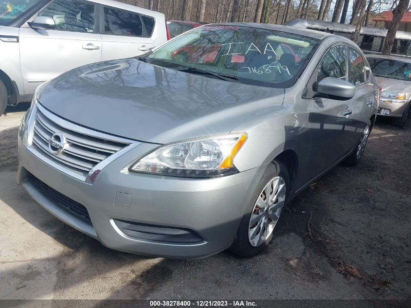 2013 Nissan Sentra Sv VIN: 3N1AB7AP2DL716879 Lot: 38278400