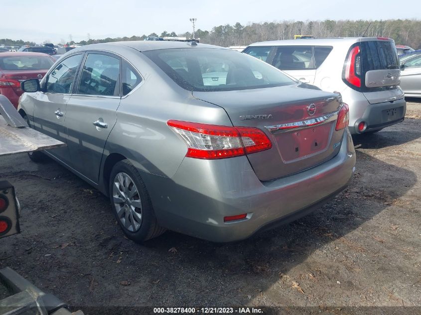 2013 Nissan Sentra Sv VIN: 3N1AB7AP2DL716879 Lot: 38278400