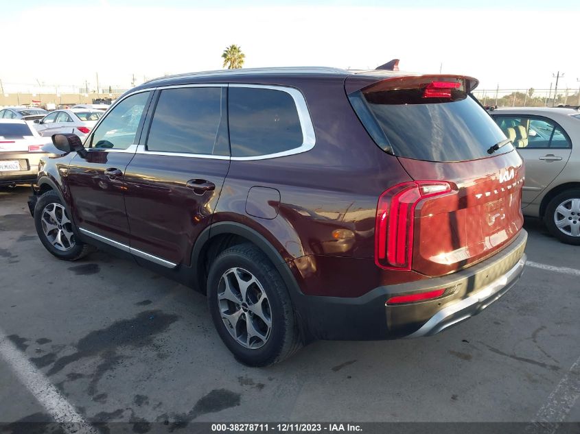 5XYP34HCXNG205399 2022 Kia Telluride Ex