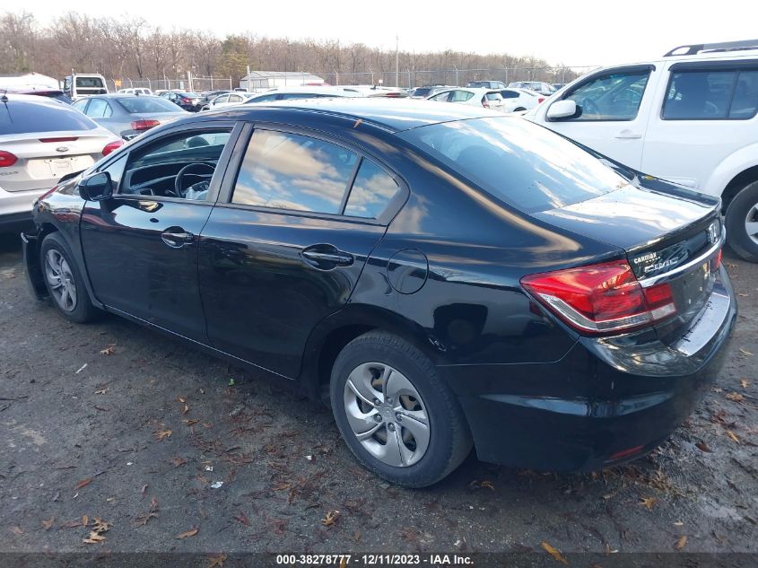 2014 Honda Civic Sedan Lx VIN: 19XFB2F51EE200676 Lot: 38278777