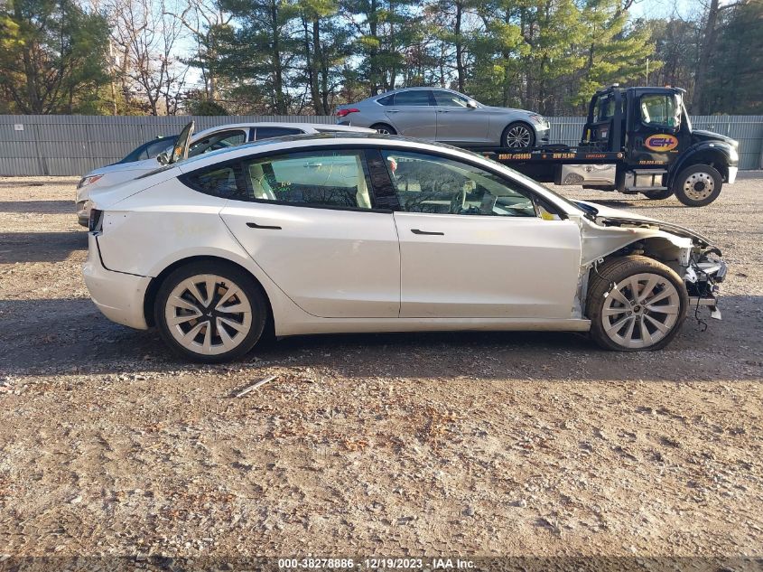 2022 Tesla Model 3 Long Range Dual Motor All-Wheel Drive VIN: 5YJ3E1EB4NF128006 Lot: 38278886