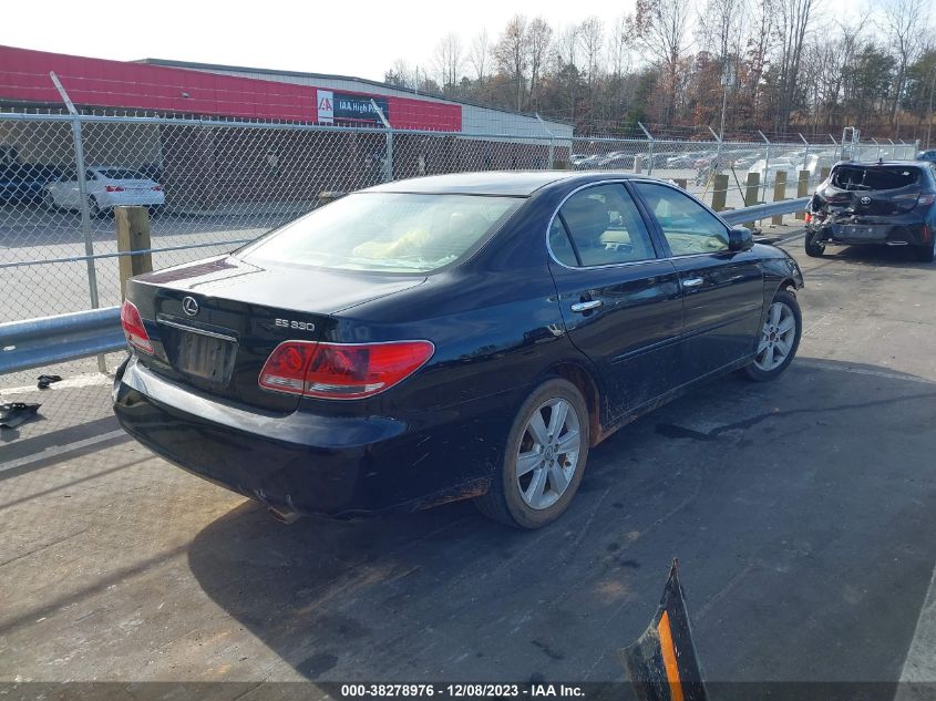 2005 Lexus Es 330 VIN: JTHBA30G155105305 Lot: 38278976