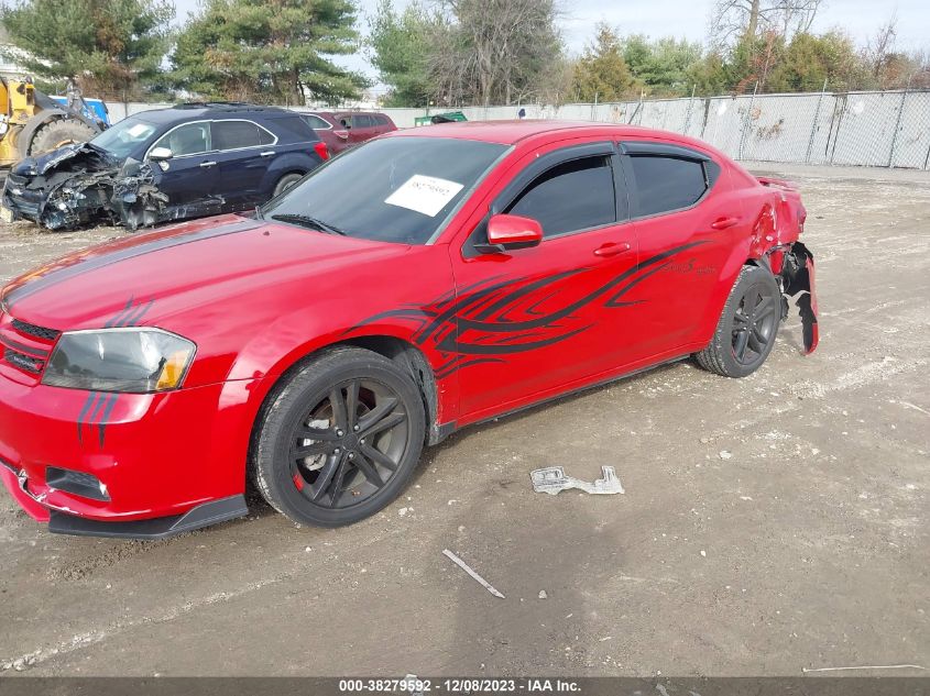 2013 Dodge Avenger Sxt VIN: 1C3CDZCBXDN548412 Lot: 38279592