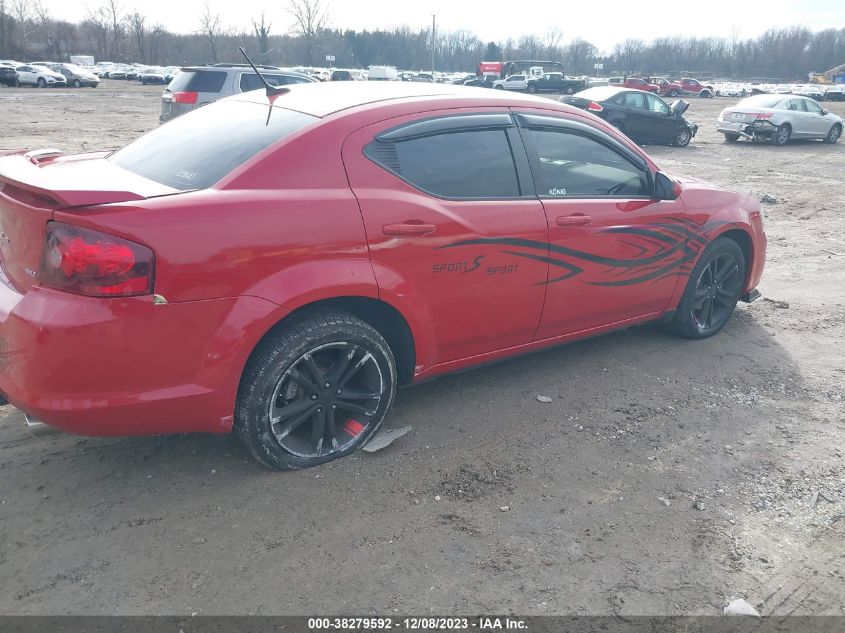 2013 Dodge Avenger Sxt VIN: 1C3CDZCBXDN548412 Lot: 38279592