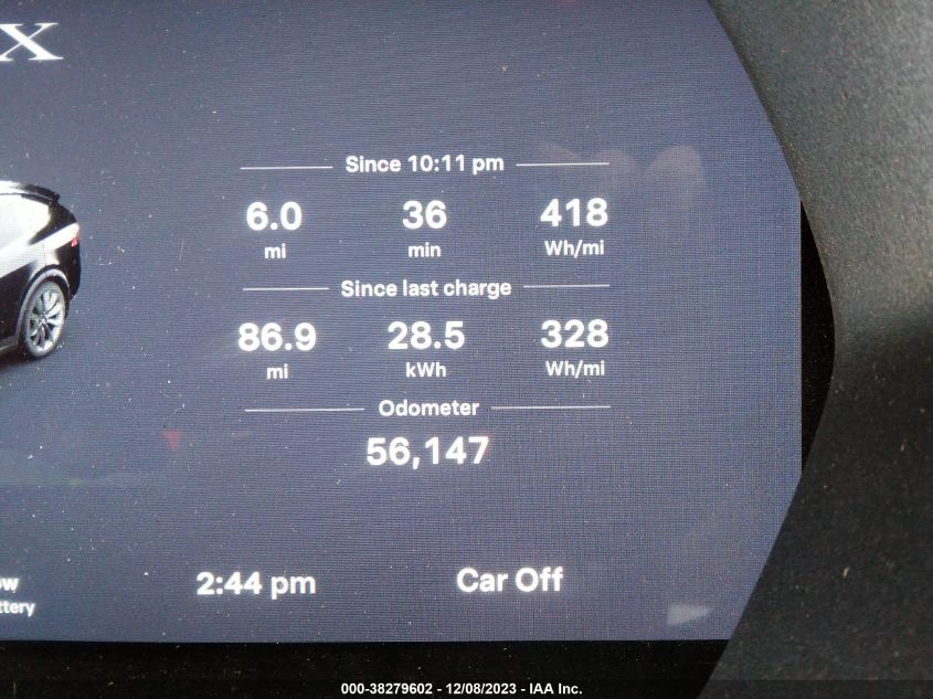 2020 Tesla Model X VIN: 5YJXCBE29LF300413 Lot: 38279602