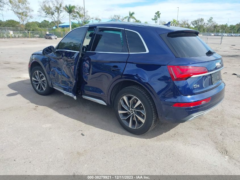 2021 Audi Q5 Premium VIN: WA1AAAFY9M2003469 Lot: 38279921