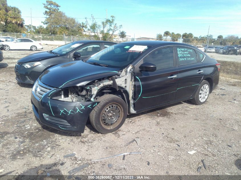 2014 Nissan Sentra S VIN: 3N1AB7AP7EY272998 Lot: 38280057