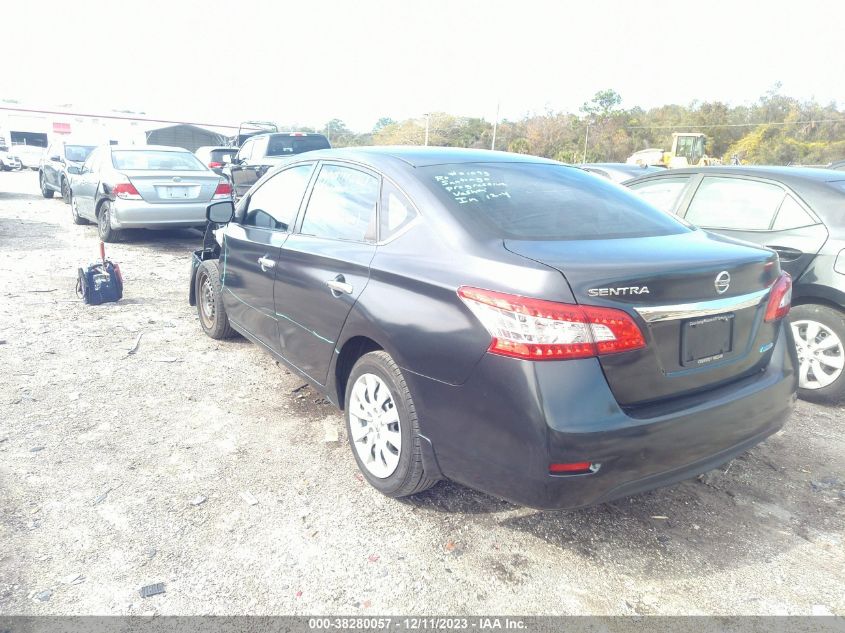 2014 Nissan Sentra S VIN: 3N1AB7AP7EY272998 Lot: 38280057