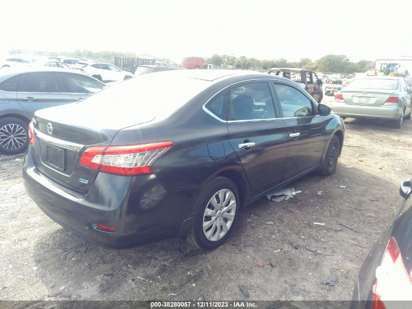 2014 Nissan Sentra S VIN: 3N1AB7AP7EY272998 Lot: 38280057