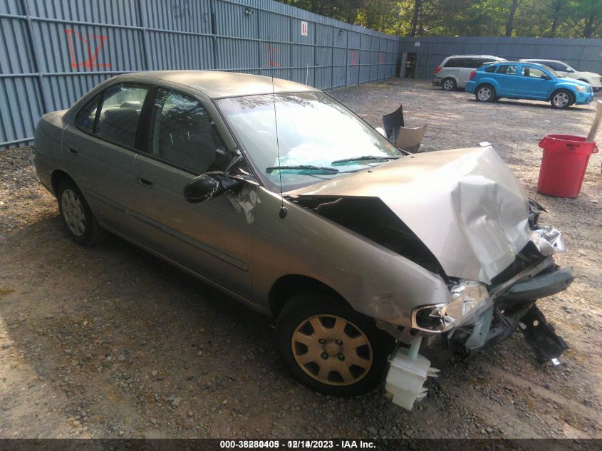 2000 Nissan Sentra Gxe/Xe VIN: 3N1CB51D4YL334734 Lot: 38280405