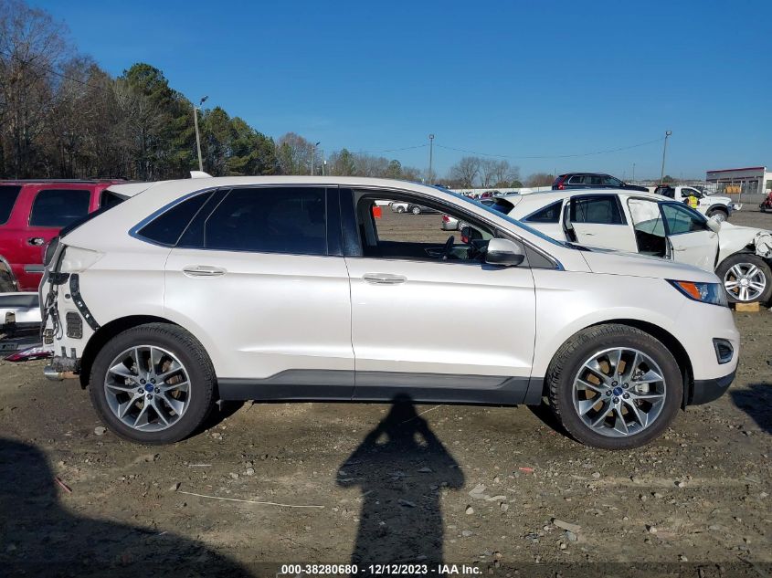 2015 Ford Edge Titanium VIN: 2FMTK3K86FBB98727 Lot: 38280680