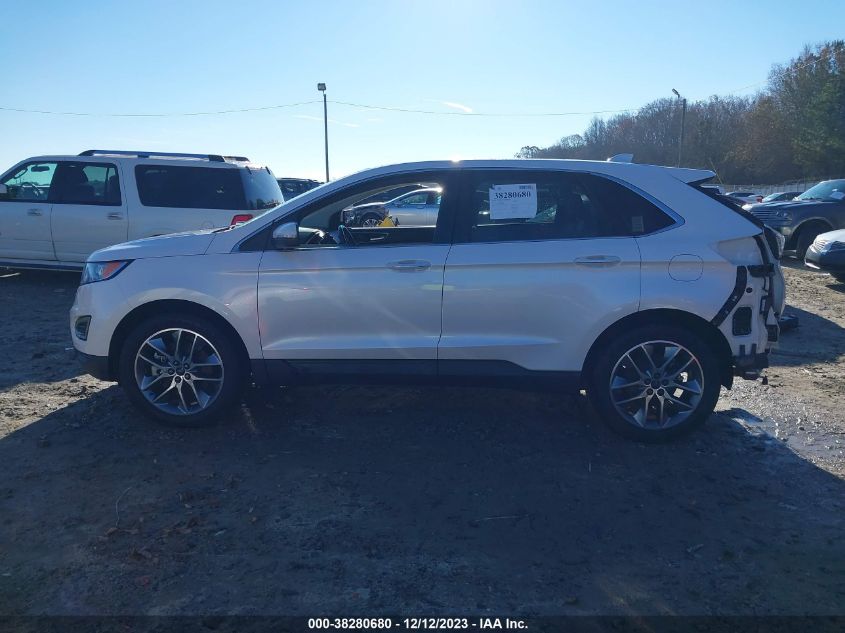 2015 Ford Edge Titanium VIN: 2FMTK3K86FBB98727 Lot: 38280680