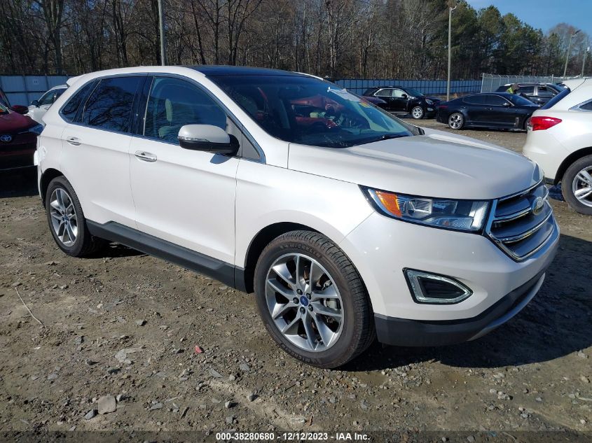 2015 Ford Edge Titanium VIN: 2FMTK3K86FBB98727 Lot: 38280680