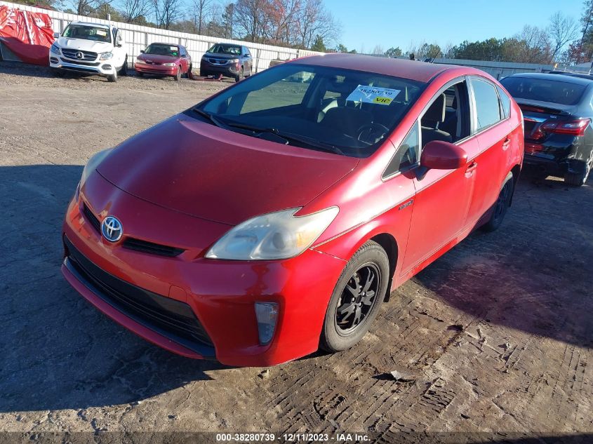 2013 Toyota Prius Two VIN: JTDKN3DU6D5568920 Lot: 38280739