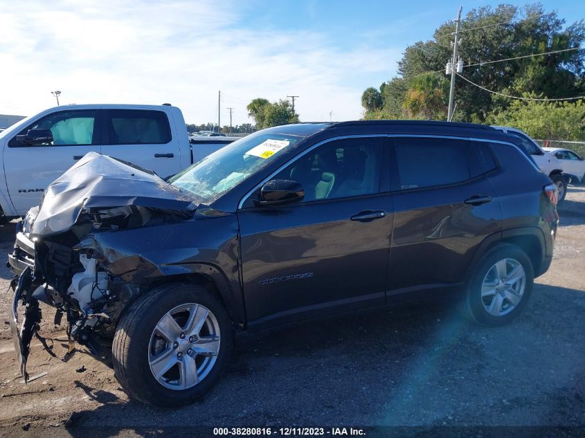 2022 Jeep Compass Latitude VIN: 3C4NJCBB7NT139183 Lot: 38280816